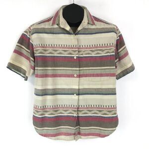 Vintage Company One Petites Button Down Shirt Womens Size PS Cotton Southwestern